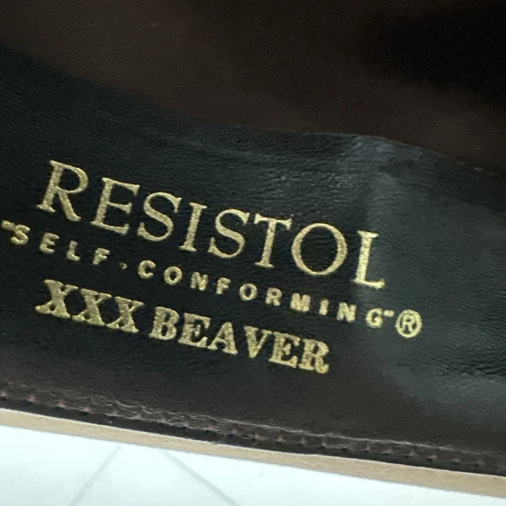 Vtg Resistol XXX Beaver Felt Cowboy Hat 7 1/8 Canyon Self Conforming Long Oval